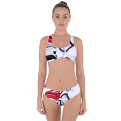 Modern Art Criss Cross Bikini Set by Sparkle