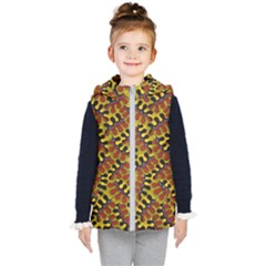 Modern Zippers Kids  Hooded Puffer Vest by Sparkle