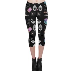 Pastel Goth Witch Capri Leggings  by InPlainSightStyle