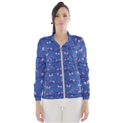 Branches With Peach Flowers Women s Windbreaker by SychEva