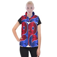 Yin-yang-eastern-asian-philosophy Women s Button Up Vest by Sudhe