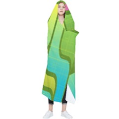 Background-color-texture-bright Wearable Blanket by Sudhe