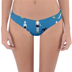 Girls Walk With Their Dogs Reversible Hipster Bikini Bottoms by SychEva
