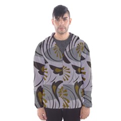 Folk Flowers Pattern Floral Surface Design Seamless Pattern Men s Hooded Windbreaker by Eskimos