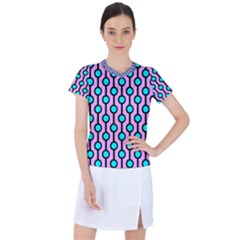 A Chain Of Blue Circles Women s Sports Top by SychEva