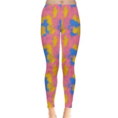 Abstract Painting Leggings  by SychEva