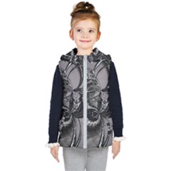 Satellite Kids  Hooded Puffer Vest by MRNStudios