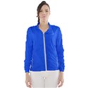 Leather Smooth 22 Blue Women s Windbreaker View1