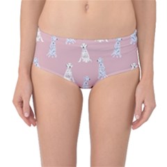 Dalmatians Favorite Dogs Mid-waist Bikini Bottoms by SychEva