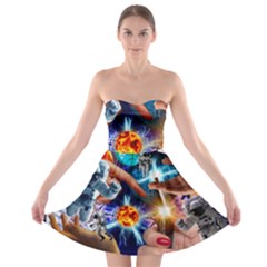 Journey To The Forbidden Zone Strapless Bra Top Dress by impacteesstreetwearcollage