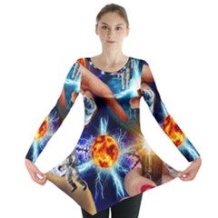 Journey To The Forbidden Zone Long Sleeve Tunic  by impacteesstreetwearcollage