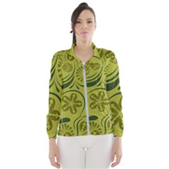 Folk Flowers Pattern  Women s Windbreaker by Eskimos