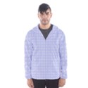 Lighblu Plaid Small Men s Hooded Windbreaker View1