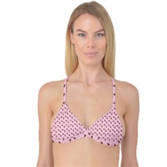 Kawaii Cute Deer Pink Reversible Tri Bikini Top