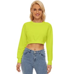 Color Luis Lemon Lightweight Long Sleeve Sweatshirt by Kultjers