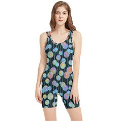Multi-colored Circles Women s Wrestling Singlet by SychEva