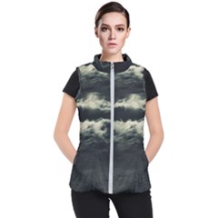 Dark Night Landscape Scene Women s Puffer Vest by dflcprintsclothing