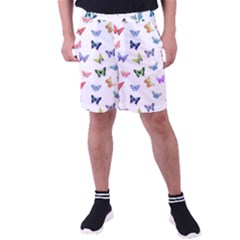 Cute Bright Butterflies Hover In The Air Men s Pocket Shorts by SychEva