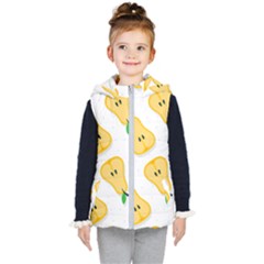 Pears Pattern Kids  Hooded Puffer Vest by coxoas