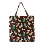 Easter rabbit pattern Grocery Tote Bag
