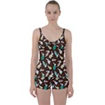 Easter rabbit pattern Tie Front Two Piece Tankini