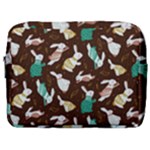 Easter rabbit pattern Make Up Pouch (Large)
