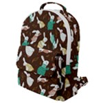 Easter rabbit pattern Flap Pocket Backpack (Small)
