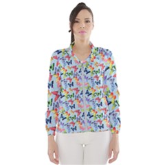 Beautiful Bright Butterflies Are Flying Women s Windbreaker by SychEva