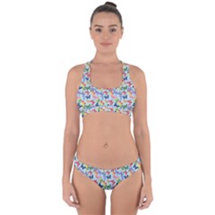 Beautiful Bright Butterflies Are Flying Cross Back Hipster Bikini Set by SychEva
