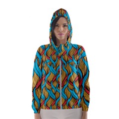 African Pattern Women s Hooded Windbreaker by coxoas