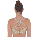 Flowers Pattern Cross String Back Sports Bra View2