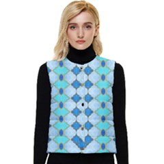 Turquoise Women s Short Button Up Puffer Vest