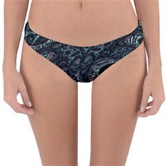 Emerald Distortion Reversible Hipster Bikini Bottoms by MRNStudios