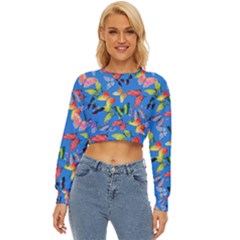 Bright Butterflies Circle In The Air Lightweight Long Sleeve Sweatshirt by SychEva