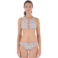 Multicolored Sweet Donuts Perfectly Cut Out Bikini Set by SychEva