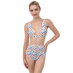 Multicolored Sweet Donuts Tied Up Two Piece Swimsuit by SychEva