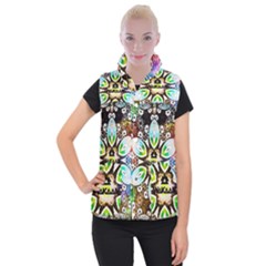 375 Chroma Digital Art Custom Women s Button Up Vest by Drippycreamart