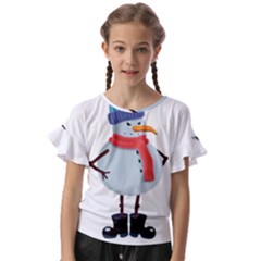Angry Snowman Kids  Cut Out Flutter Sleeves by SychEva