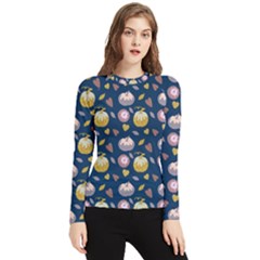 Autumn Pumpkins Women s Long Sleeve Rash Guard by SychEva