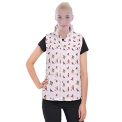 Bullfinches Sit On Branches Women s Button Up Vest by SychEva