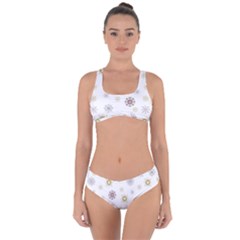 Magic Snowflakes Criss Cross Bikini Set by SychEva