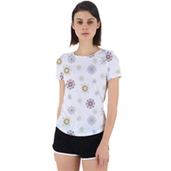 Magic Snowflakes Back Cut Out Sport Tee by SychEva