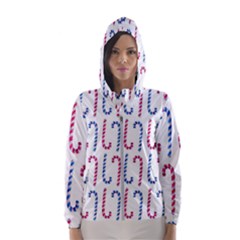 Christmas Candy Women s Hooded Windbreaker by SychEva