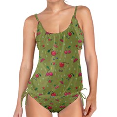 Red Cherries Athletes Tankini Set by SychEva