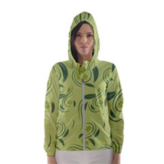 Folk Flowers Print Floral Pattern Ethnic Art Women s Hooded Windbreaker by Eskimos