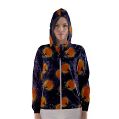 Space Pumpkins Women s Hooded Windbreaker by SychEva