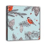 Christmas birds Mini Canvas 6  x 6  (Stretched)