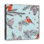 Christmas birds Mini Canvas 8  x 8  (Stretched)