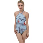 Christmas birds Go with the Flow One Piece Swimsuit