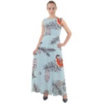 Christmas birds Chiffon Mesh Boho Maxi Dress